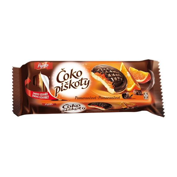 Čokopiškoty Pomeranč Figaro 147g